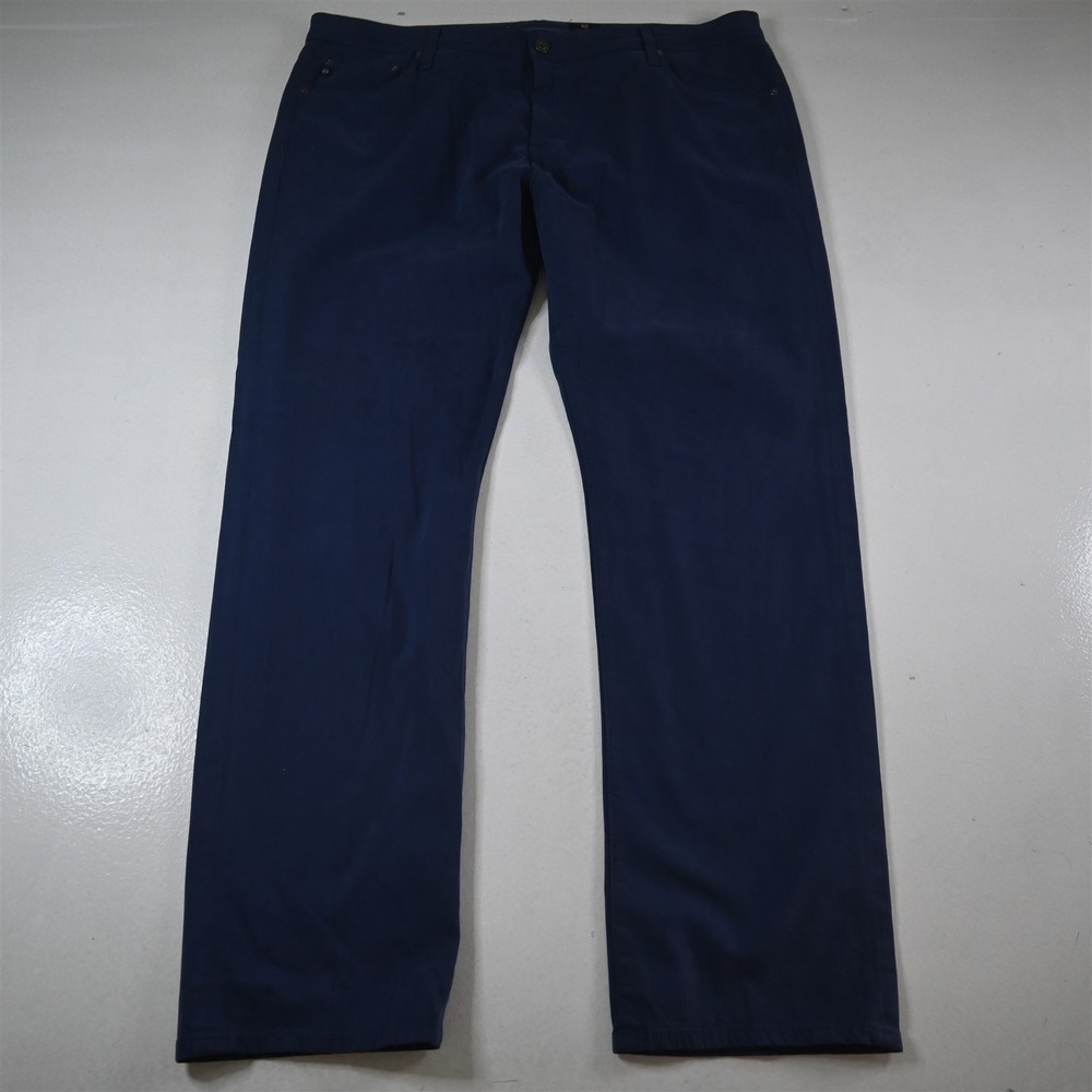 Adriano‎ Goldschmied 42x34 The Graduate Tailored Blue Twill Stretch Mens Jeans